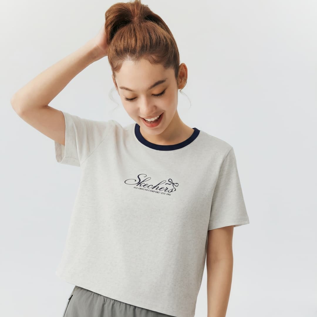 Футболка Skechers Стандартная (Обычная) T-Рубашка Женская - изображение 4