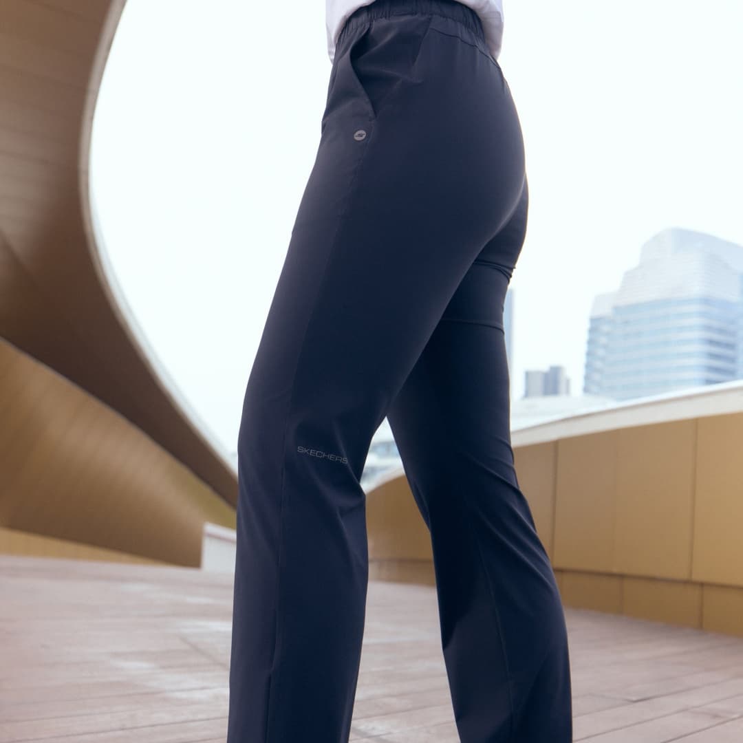 Штаны Skechers Comfortable Sports Collection Повседневные штаны Женские Углерод Черный - изображение 5