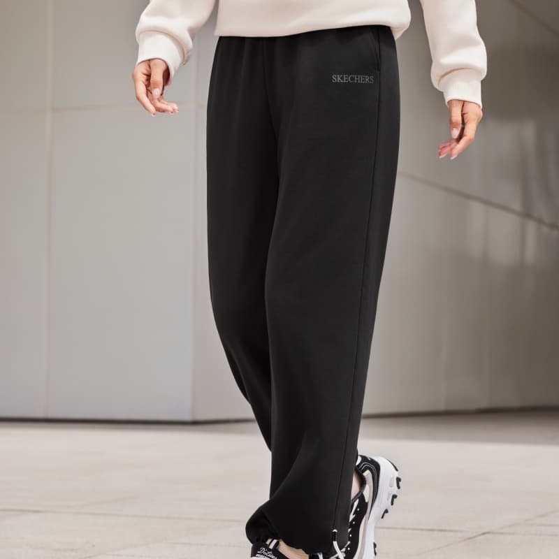 Штаны Skechers Угольный черный 0018 Женские Повседневные Брюки - изображение 4