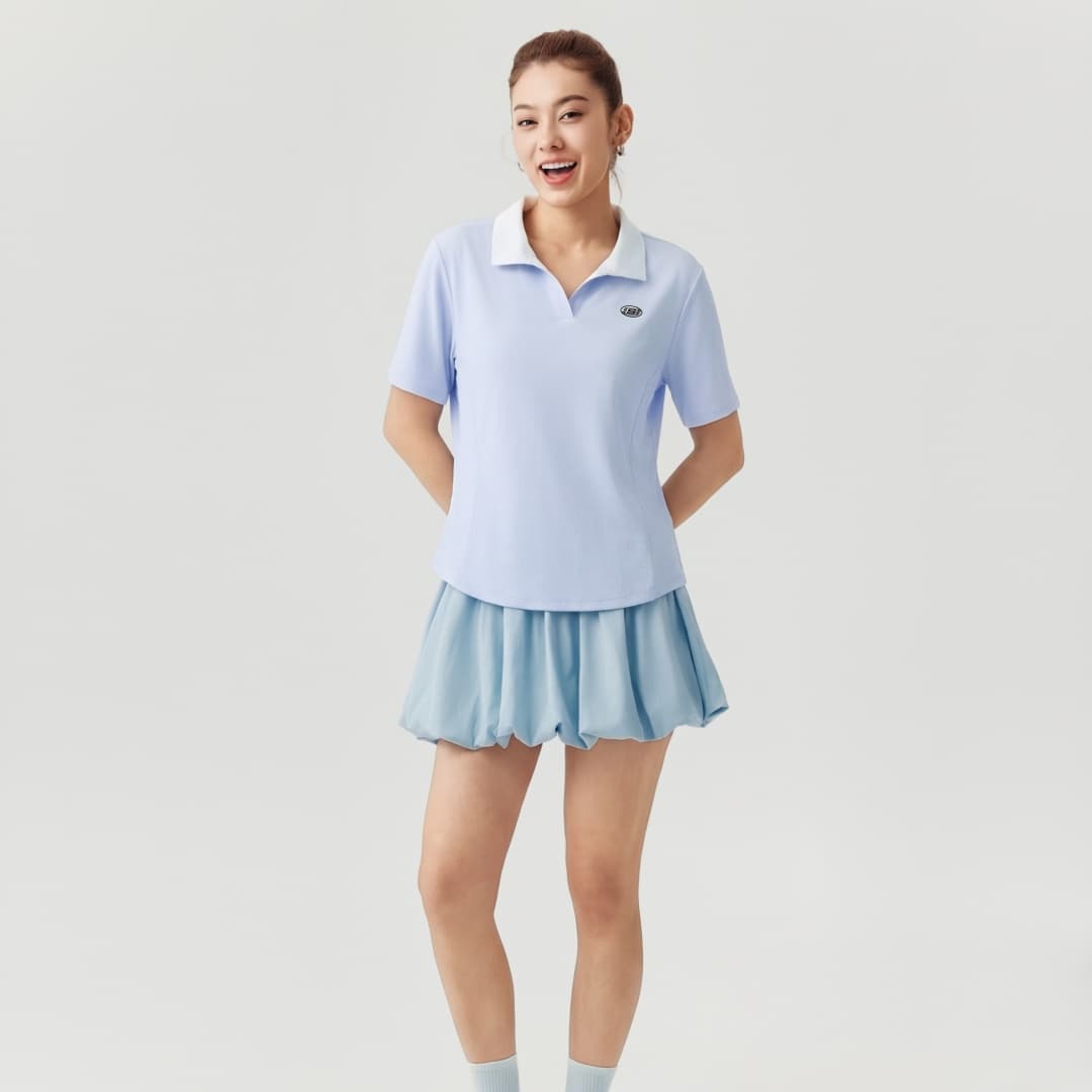 Skechers Braised Сера Синий 026P Женские Поло - изображение 7