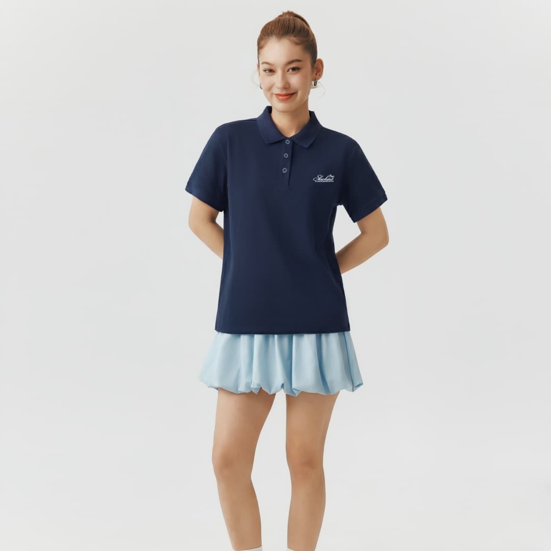 Skechers Marine Коллегиальный синий 02MZ Женская Поло - изображение 4