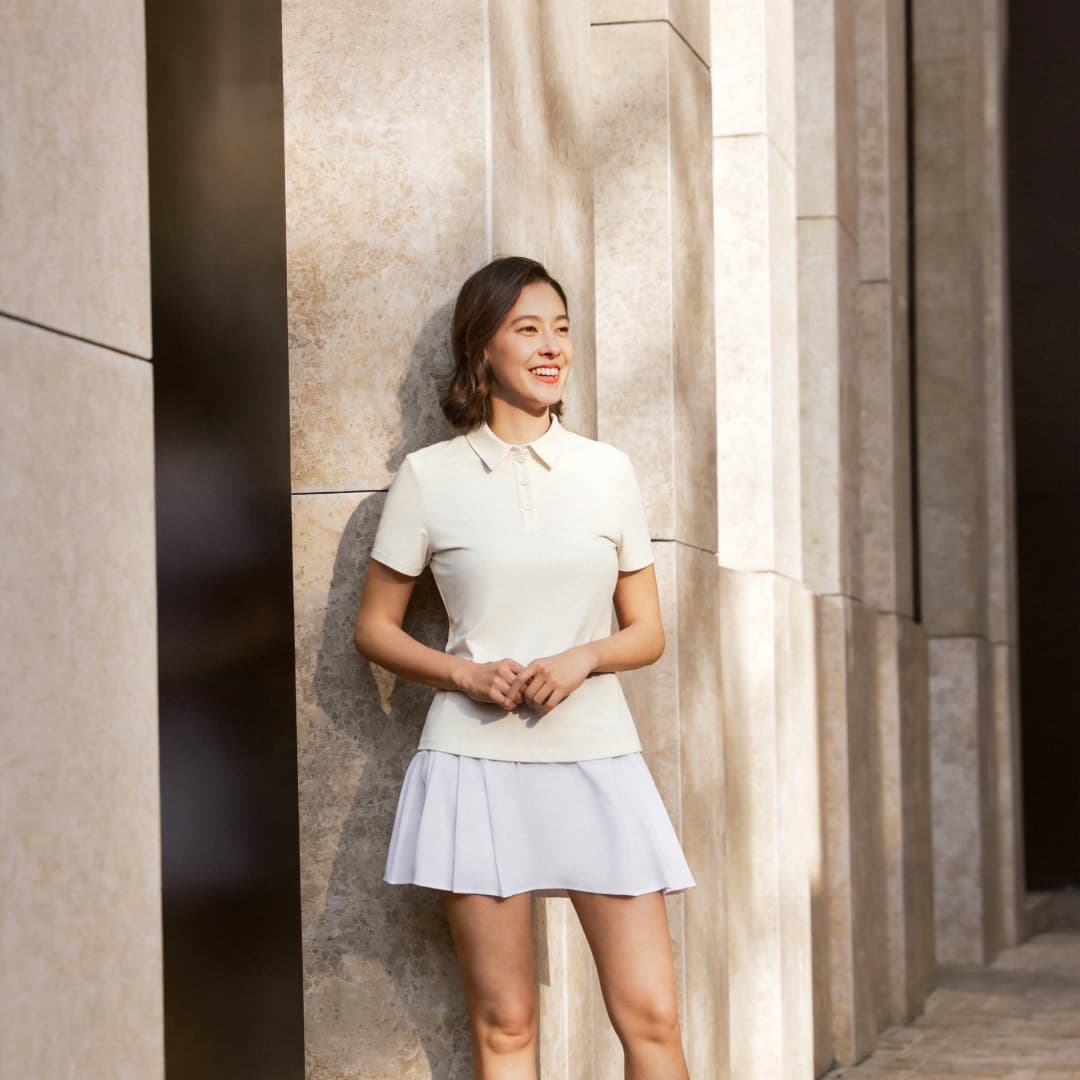Skechers Поло Женское Зефирно-Белое - изображение 5