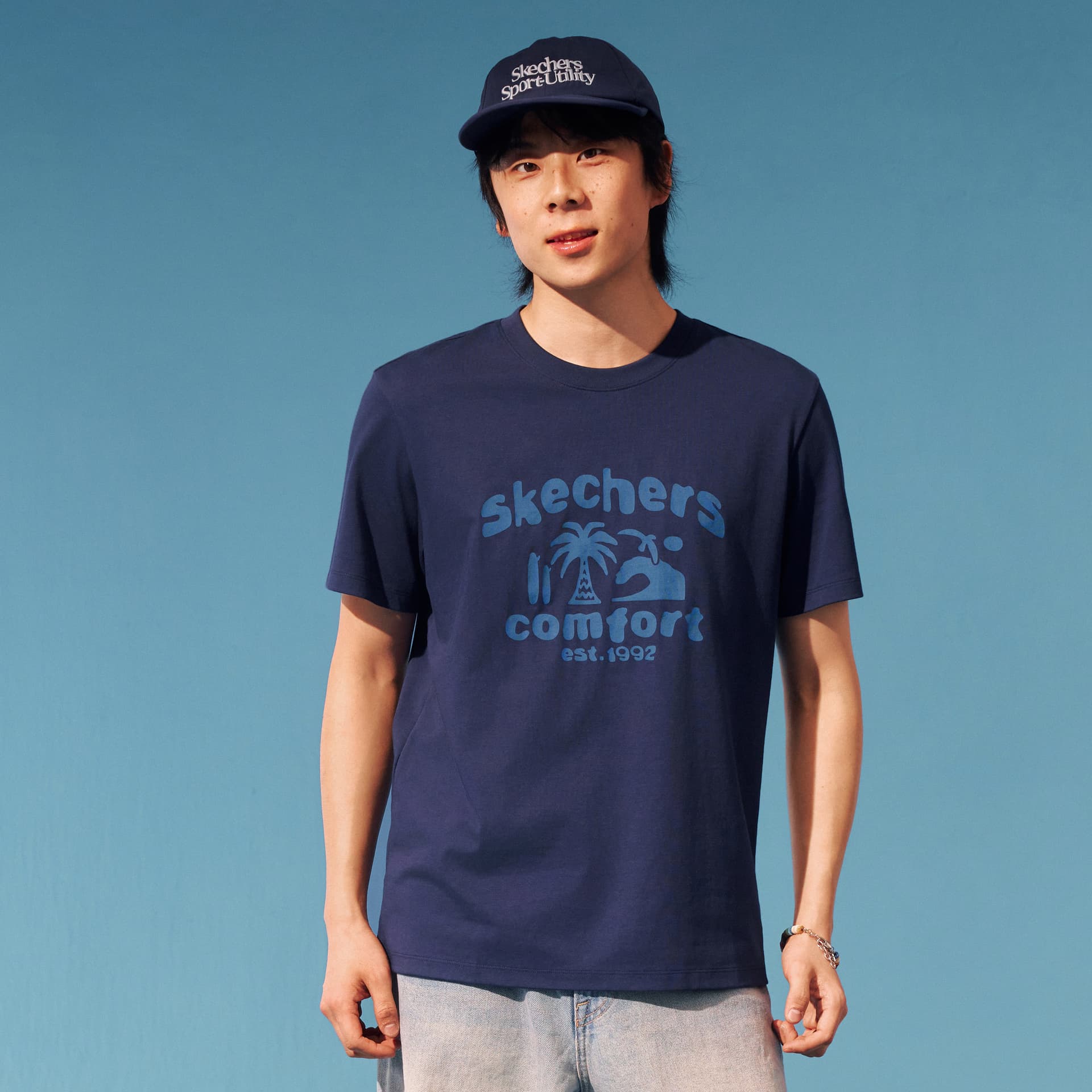 Skechers Быстросохнущие T-рубашки Унисекс - изображение 4