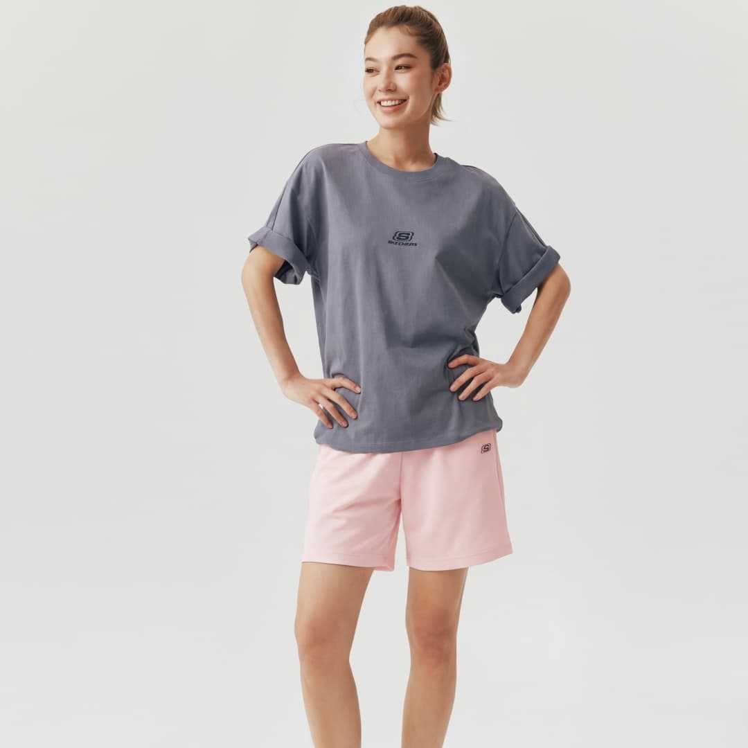 Шорты Skechers Pearl Powder 03BA Женские Повседневные Шорты - изображение 3