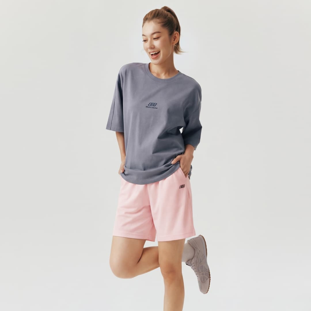 Шорты Skechers Pearl Powder 03BA Женские Повседневные Шорты - изображение 4