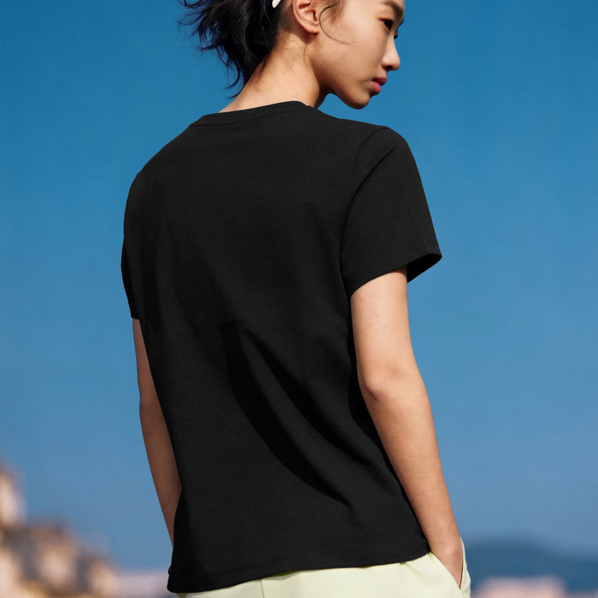 Футболка Skechers T-Shirt Женская Угольный Черный - изображение 5