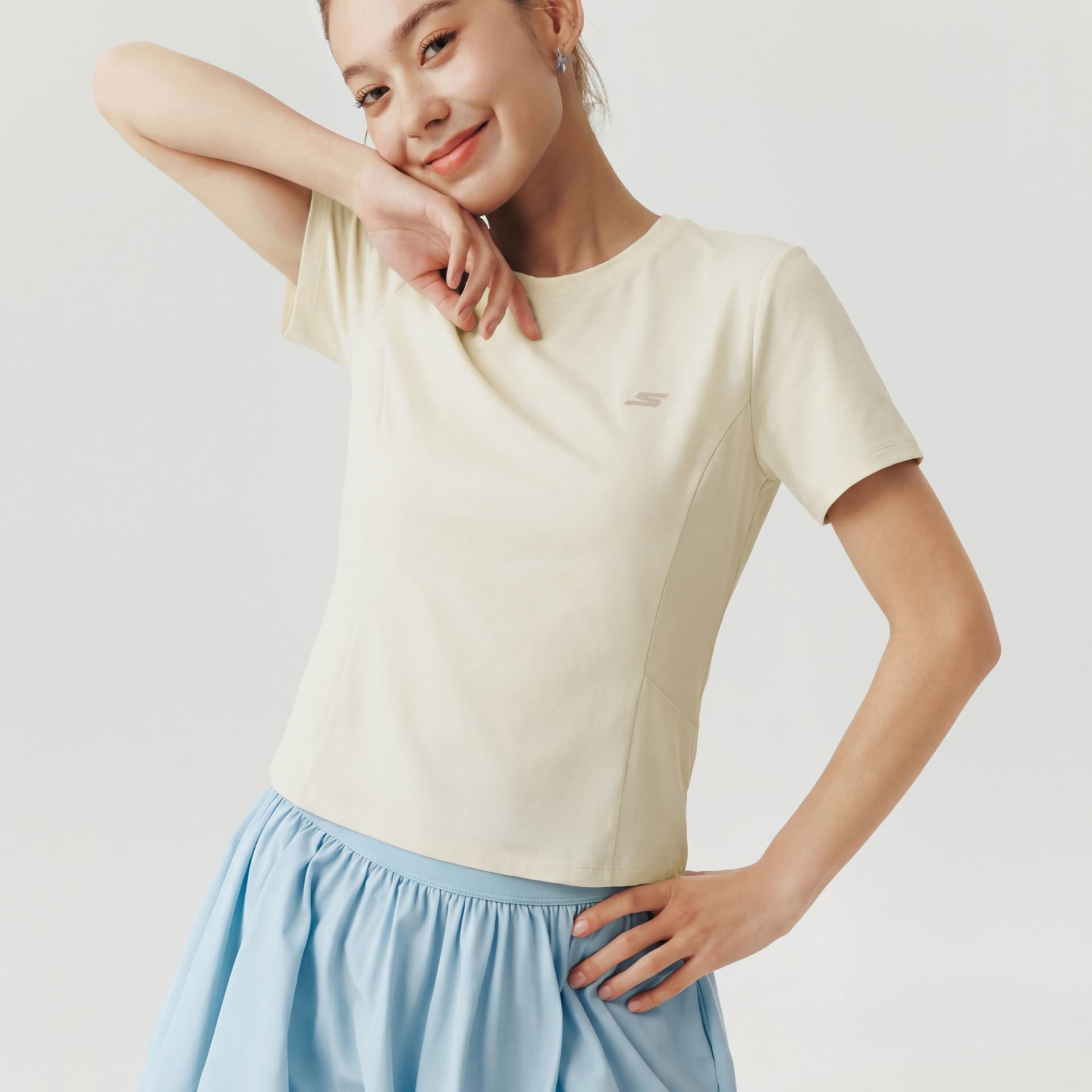 Футболка Skechers T-рубашка женская Гардения - изображение 4