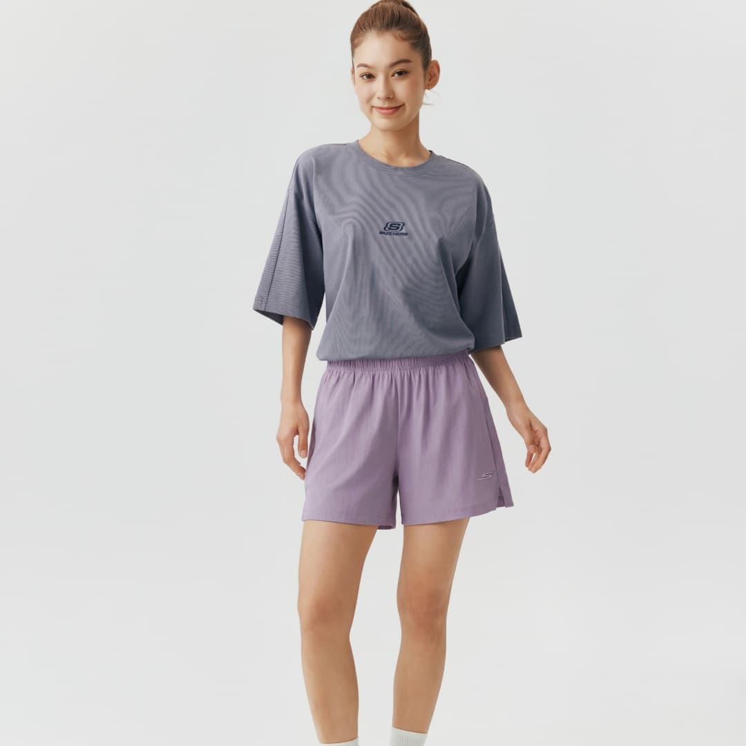 Skechers Таро Фиолетовый 04PW Женские Спортивные Шорты - изображение 3