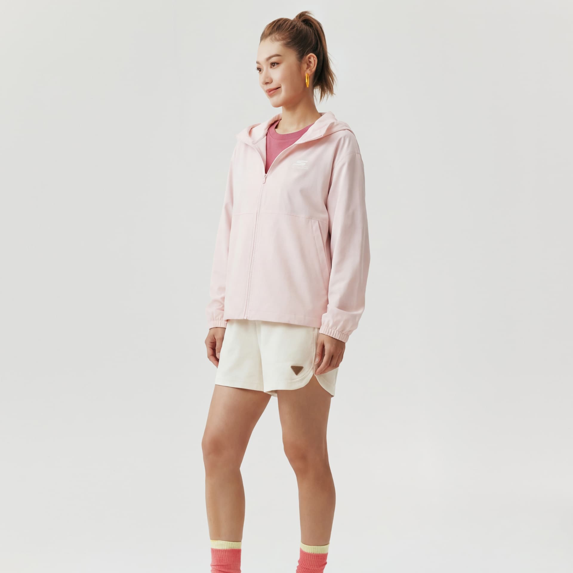 Куртка Skechers Куртка Женская Марля Туманно-Розовый - изображение 4