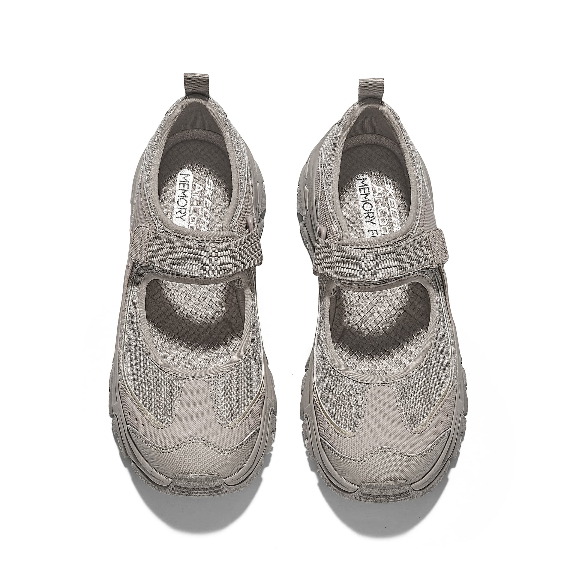 Кроссовки Skechers D'LITES Hiker Дышащий Low Топ Туфли Мэри Джейн Женские Тауповый - изображение 6