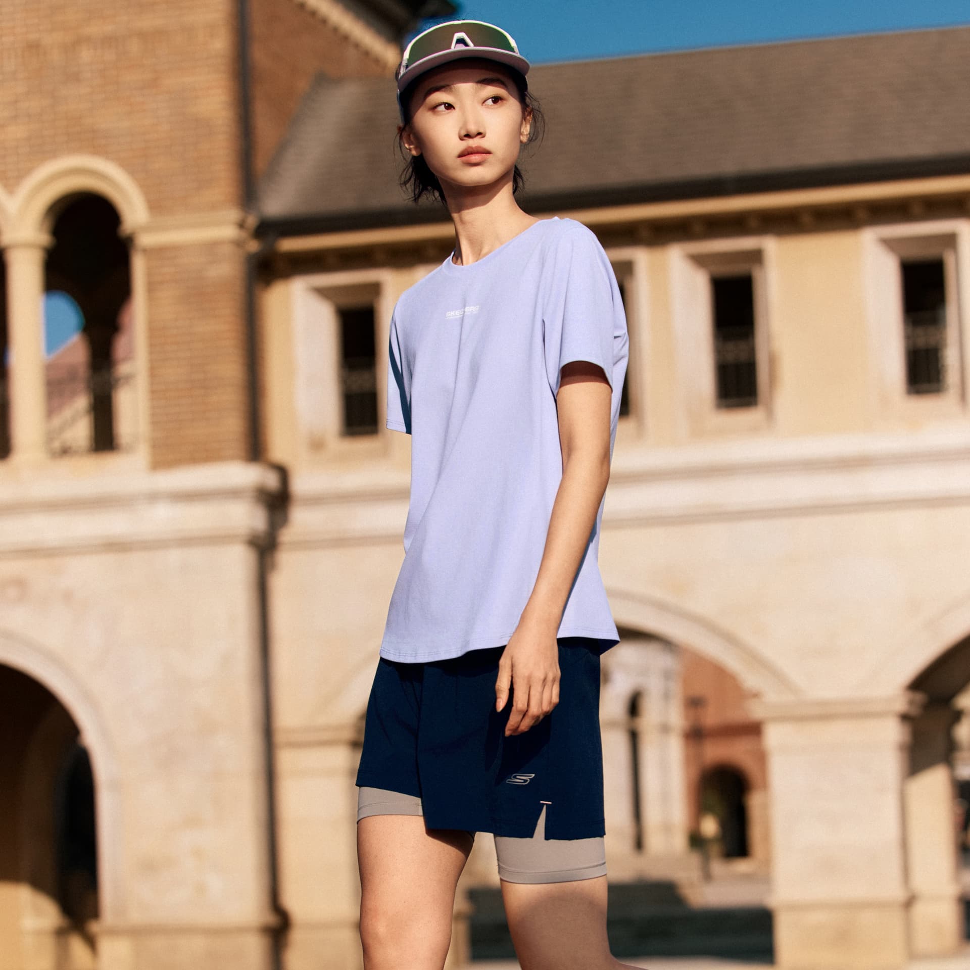 Футболка Skechers T-Shirt Женская Фиолетовая Фотиния - изображение 6
