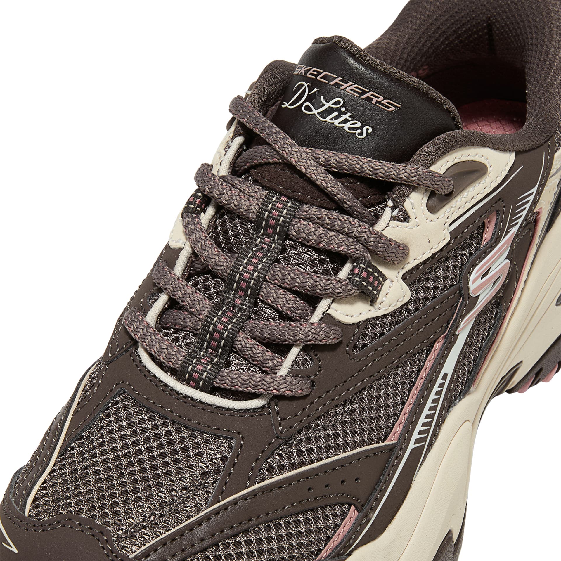Кроссовки Skechers D'LITES 6,0 Chunky Sneakers Low Top Natural Brown Women's - изображение 6