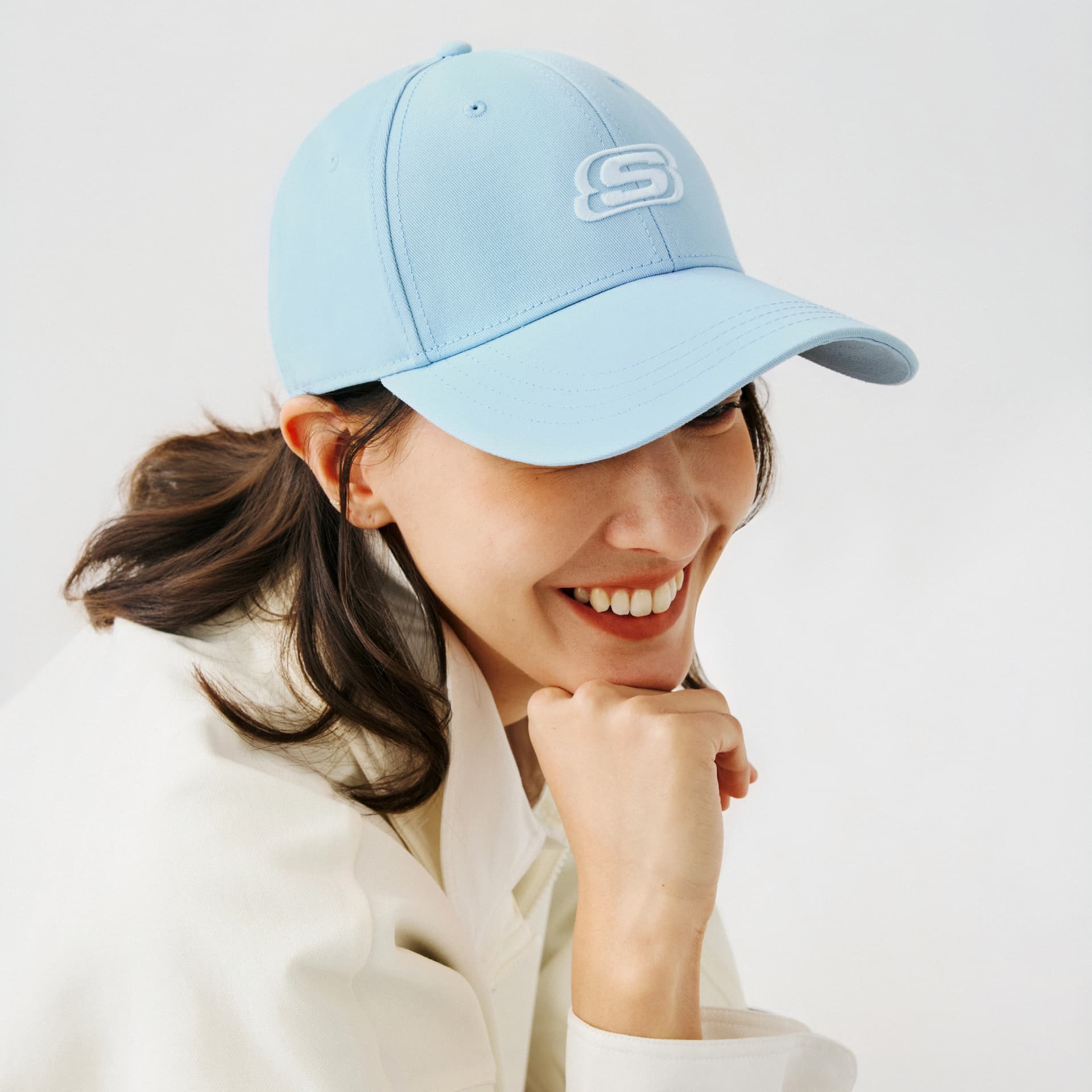 Кепка Skechers Деним Кепки Унисекс Светло-Синий Серый - изображение 5