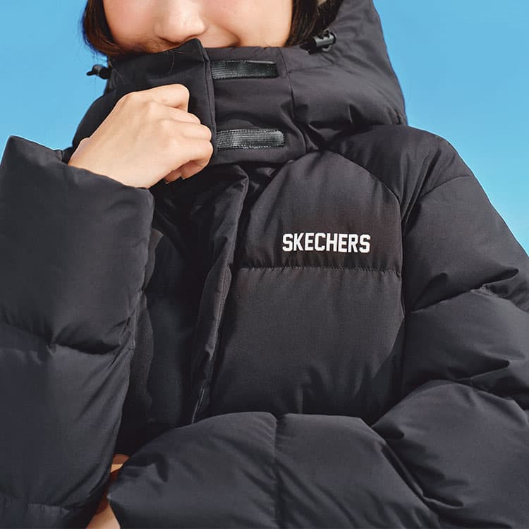 Пуховик Skechers Пуховик Женский Углеродный Черный - изображение 8