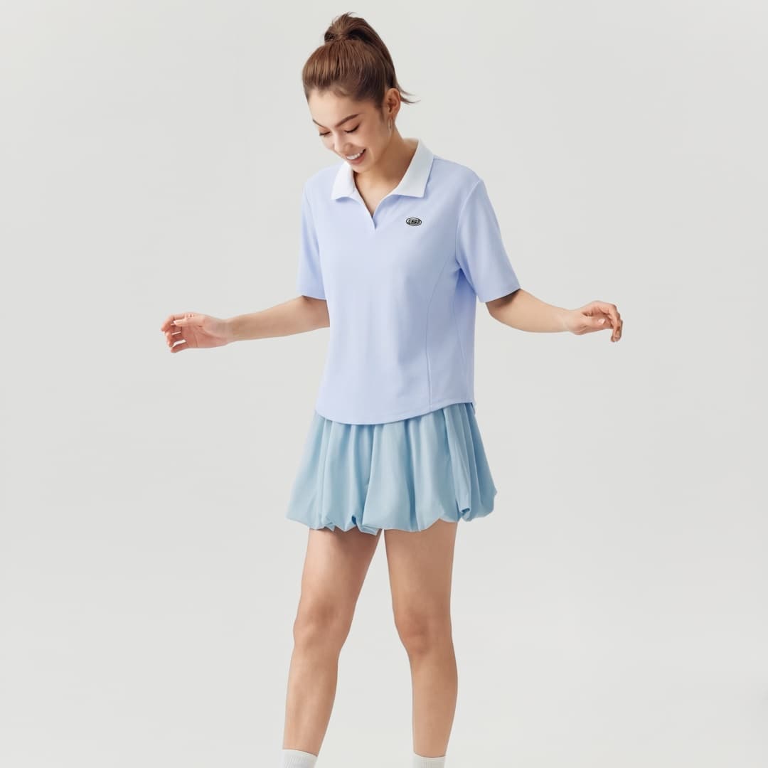 Skechers Braised Сера Синий 026P Женские Поло - изображение 5