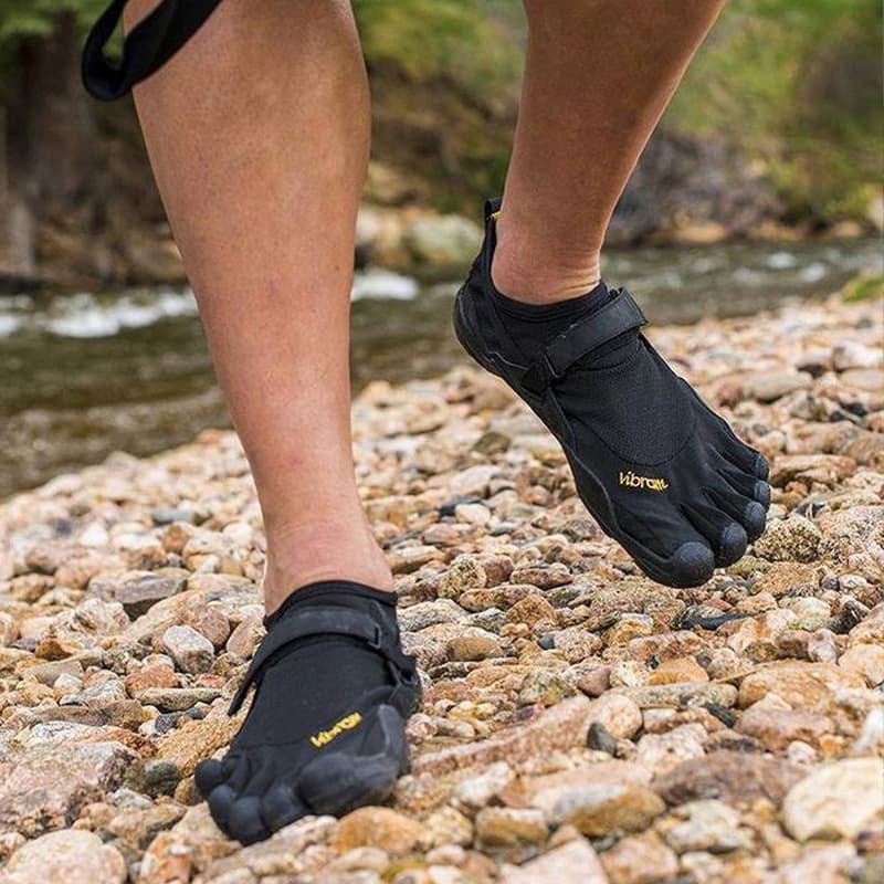 Кроссовки Vibram KSO противоскользящие поддержка легкие низкий топ кроссовки для тренировок мужские черные - изображение 3