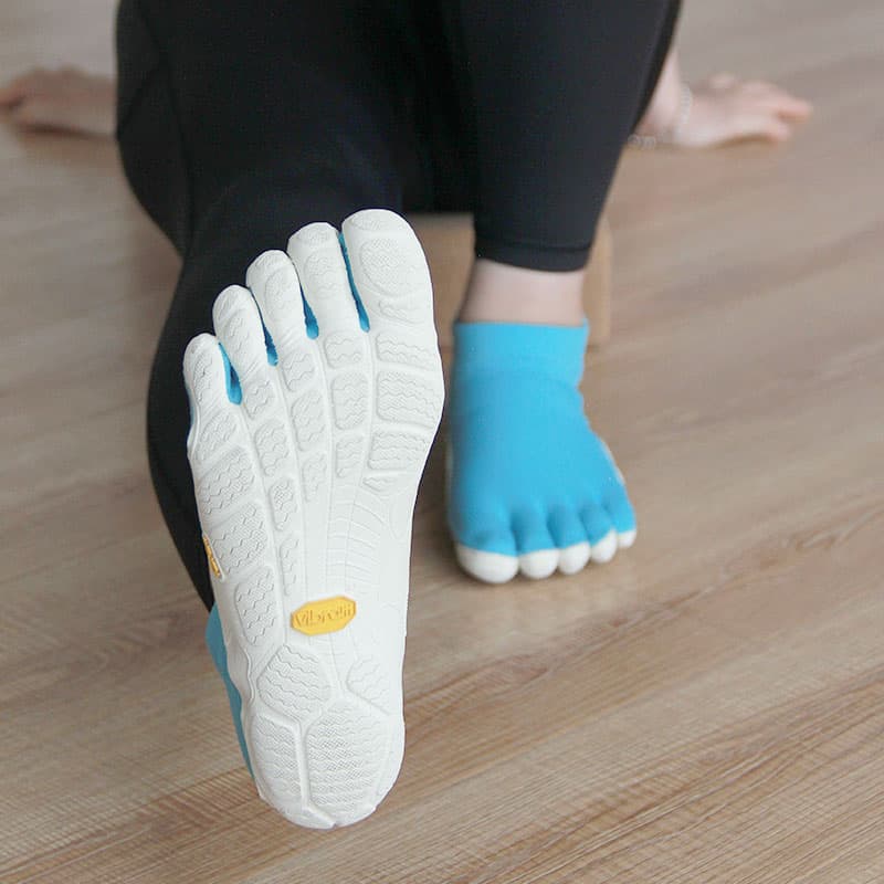 Кроссовки для спортзала Vibram Противоскользящие Легкие Низкие Кроссовки для Тренировок Женские Светло-Синие - изображение 4