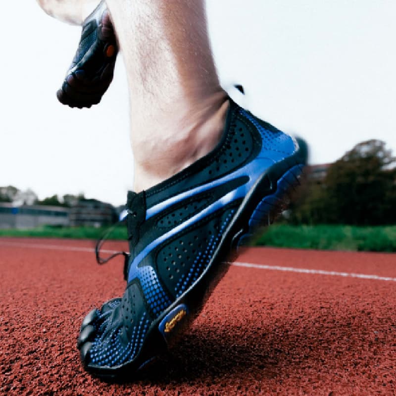 Кроссовки Vibram V Run Износостойкие Дышащие Легкие Кроссовки для тренировок Мужские Черные Синие - изображение 5