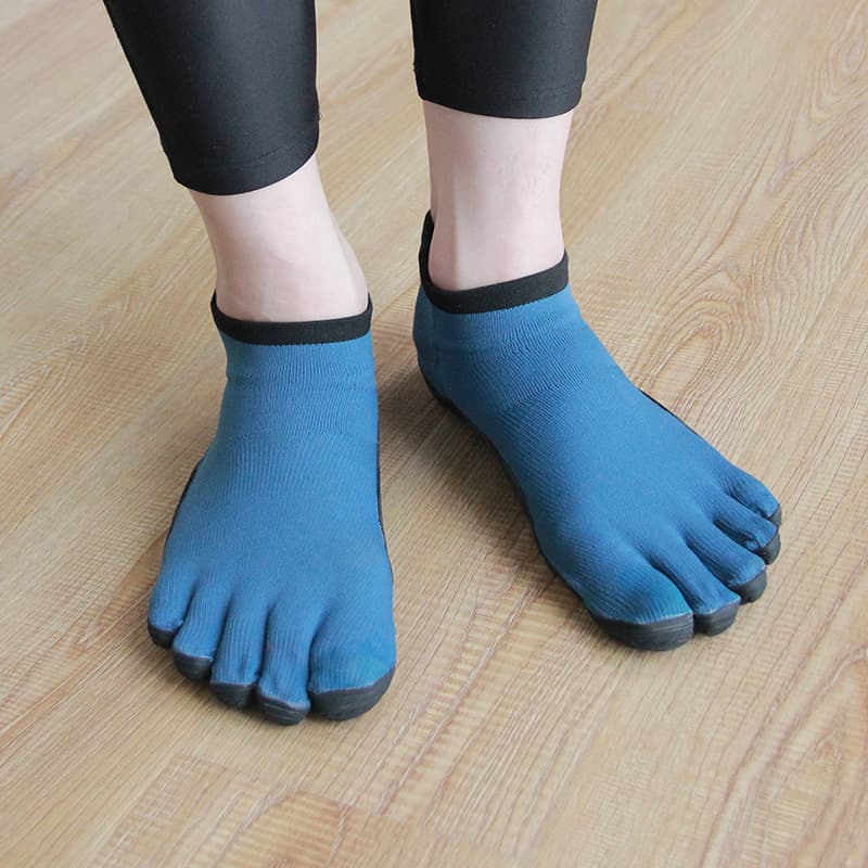 Кроссовки для спортзала Vibram Противоскользящие Поддерживающие Легкие Кроссовки для тренировок Мужские Синие - изображение 4