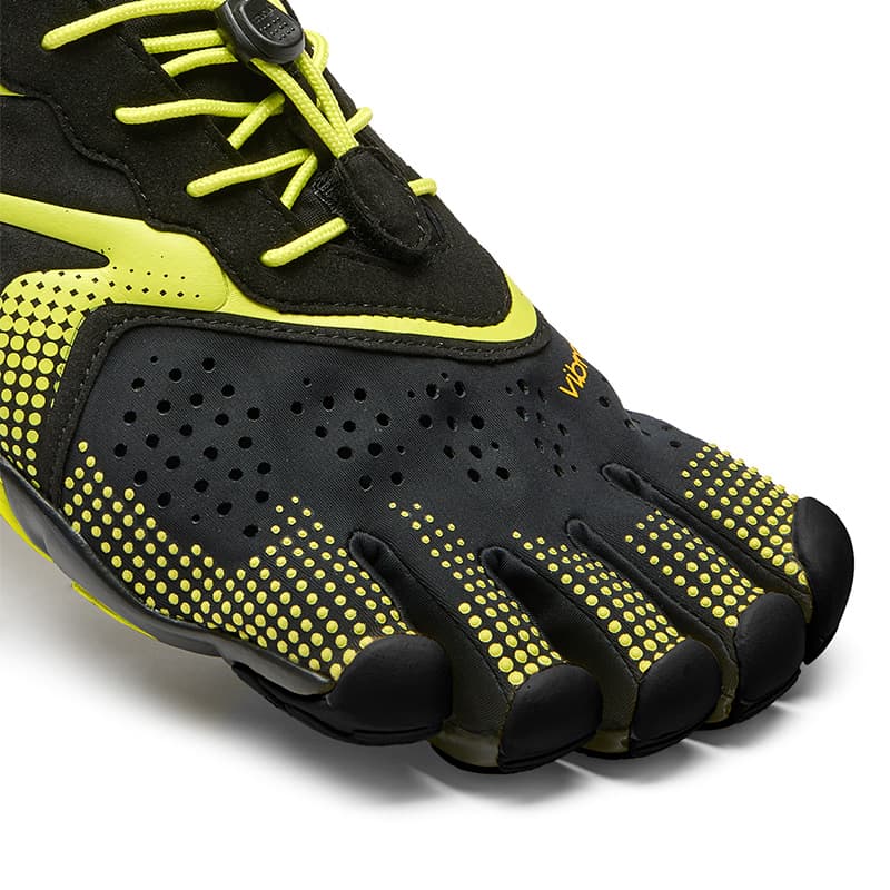 Кроссовки для спортзала Vibram V Run FIVE Fingers Обувь Низкий Верх Тренировочные Кроссовки Мужские Черный Лайм Зеленый - изображение 5