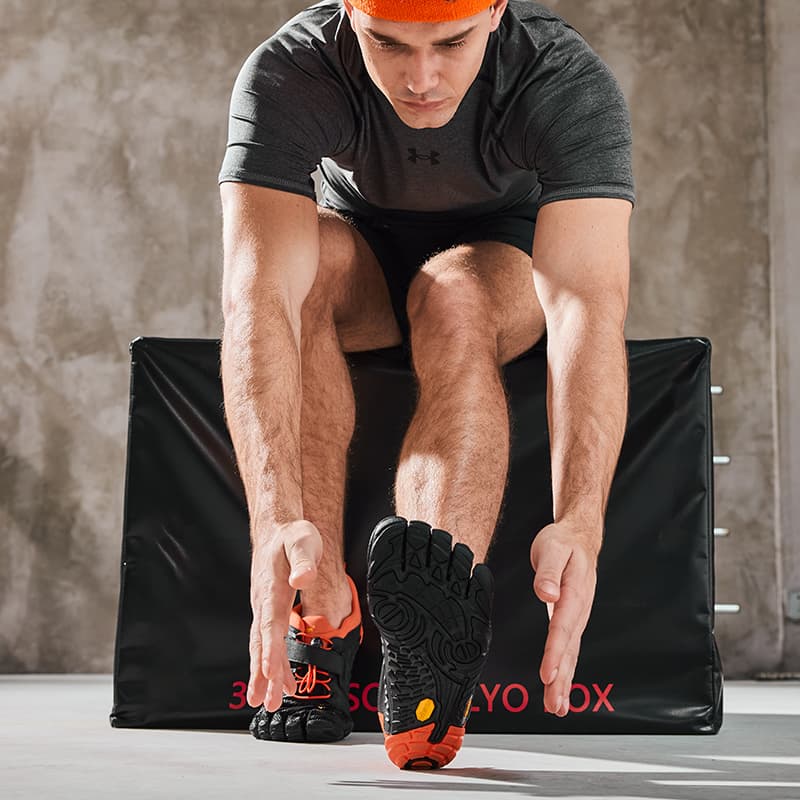 Кроссовки для спортзала Vibram Barefoot Black Orange - изображение 7