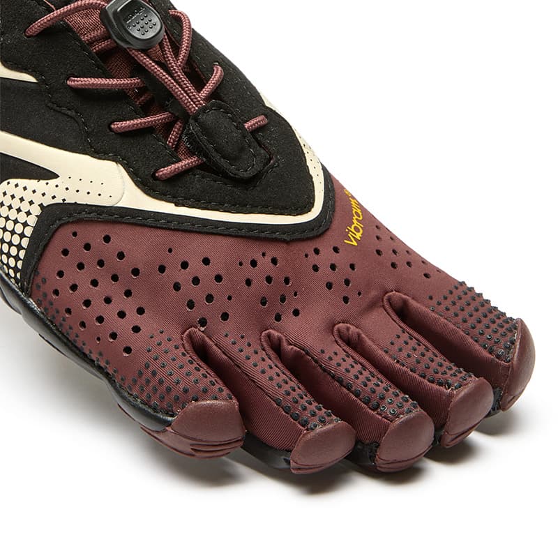 Кроссовки для спортзала Vibram V Run FIVE Fingers Обувь Низкий Верх Тренировочные Кроссовки Мужские Красный Коричневый Слоновая Кость - изображение 5