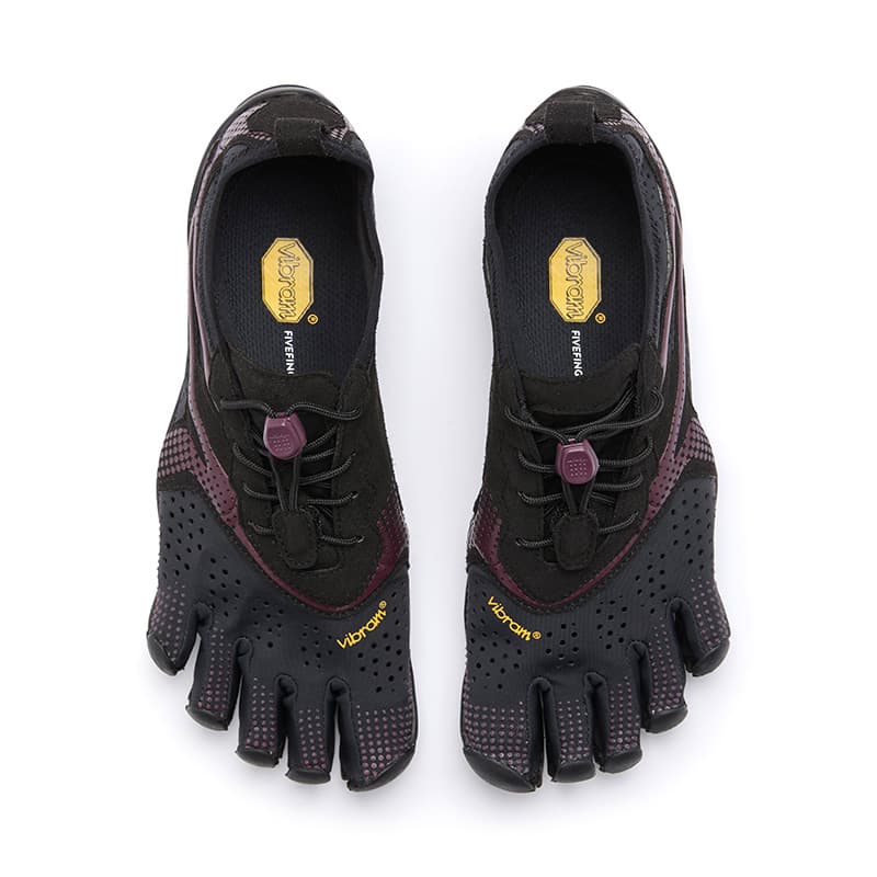 Кроссовки Vibram V RUN Износостойкий Дышащий Легкий Низкий Верх Тренировочные Кроссовки Женские Черный Фиолетовый - изображение 4