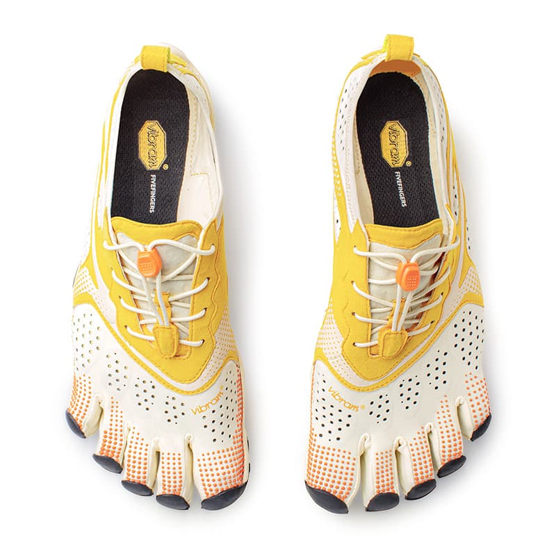 Кроссовки Vibram V RUN FIVE Fingers Обувь Низкий Верх Тренировочные Кроссовки Мужские Желтые - изображение 4