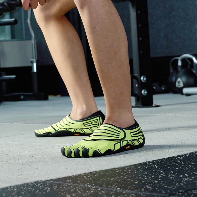 Кроссовки Vibram FIVE Fingers Обувь Покрытие Легкий Быстросохнущий Низкий Топ Кроссовки для тренировок Мужской Фруктовый Зеленый - изображение 5