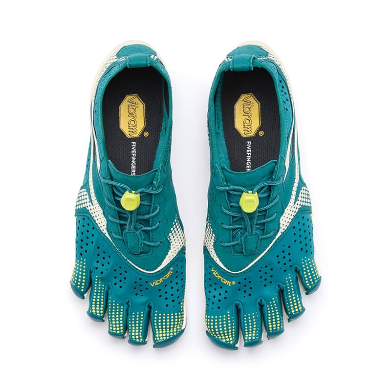 Кроссовки для спортзала Vibram V Run Износостойкие Дышащие Легкие Кроссовки для тренировок Женские Темно-Слоновая Кость Синий - изображение 4