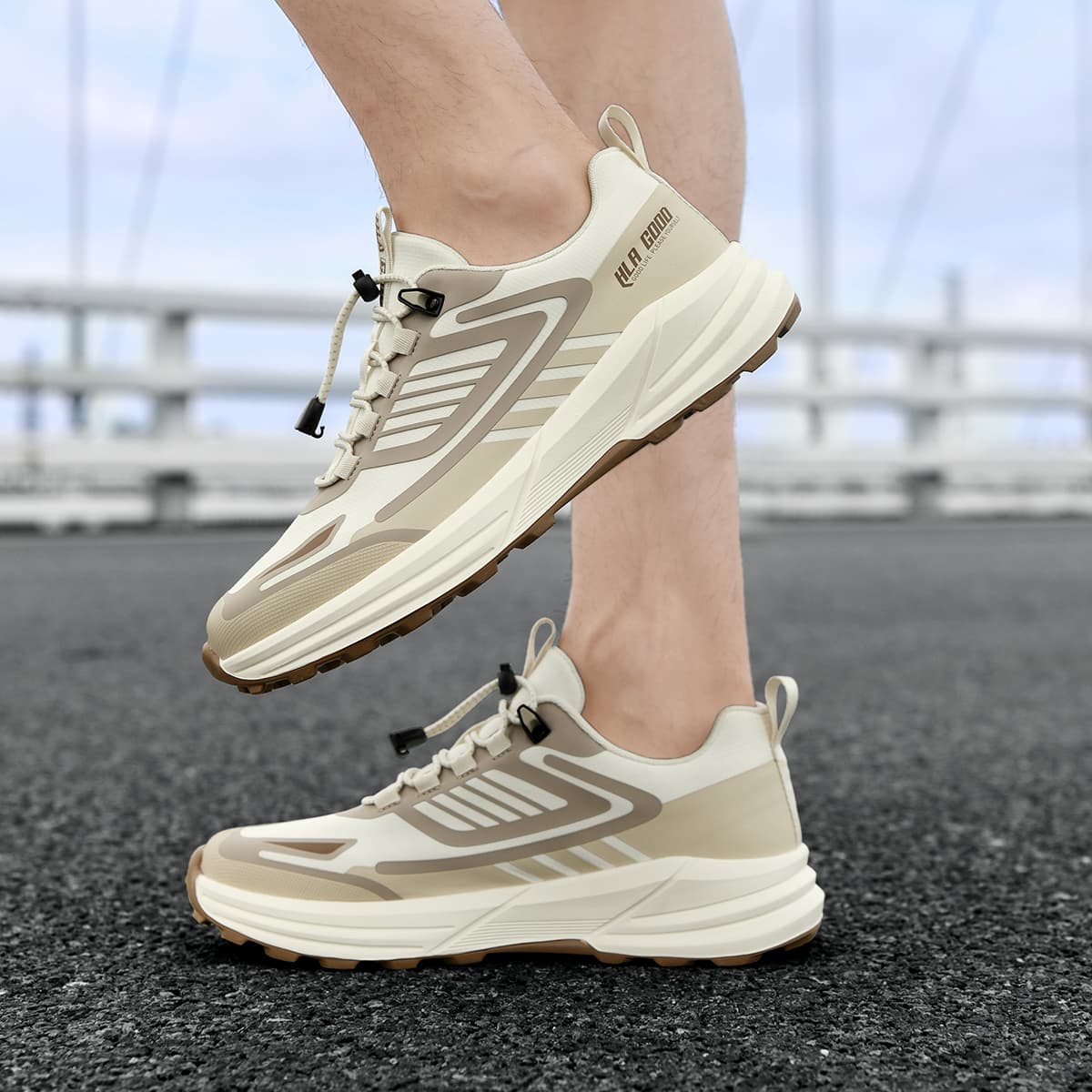 Кроссовки HLA Trendy Versatile Дышащие Увеличивающие Высоту Спортивные Кроссовки Кружево Бесплатно Повседневные Масло-Подошва Кроссовки Мужские - изображение 14