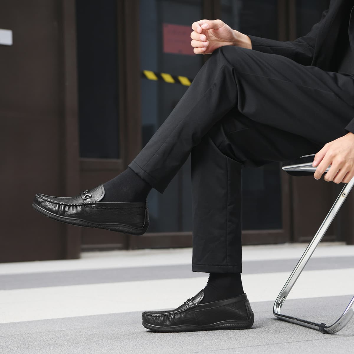 HLA Модный Удобный And Дышащий Мягкая подошва Лоферы с Slip-On Повседневные кожаные туфли Мужские - изображение 5