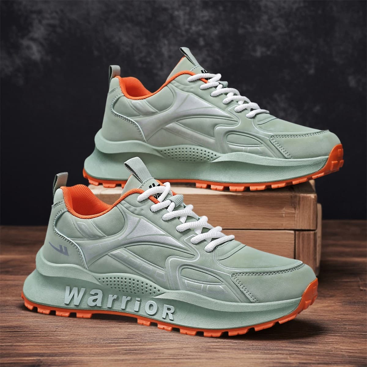 Кроссовки для бега Warrior Аbrasion Resistant Дышащий Abrasion Resistant Дышащий Низкий Топ Повседневные Беговые Кроссовки Мужские - изображение 7