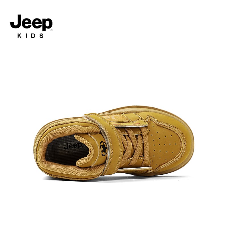 Кроссовки Jeep Детский Скейтбординг Обувь Высокий Верх Имбирное Печенье Коричневый Kids - изображение 4