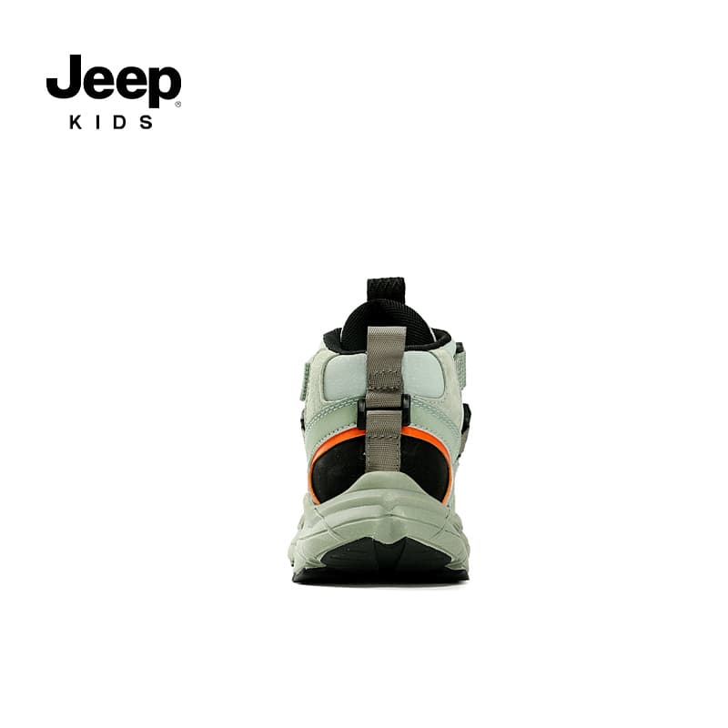 Кроссовки Jeep MID Топ Беговые кроссовки Зеленый Бобовый Зеленый Молочный кофейный Детский - изображение 4