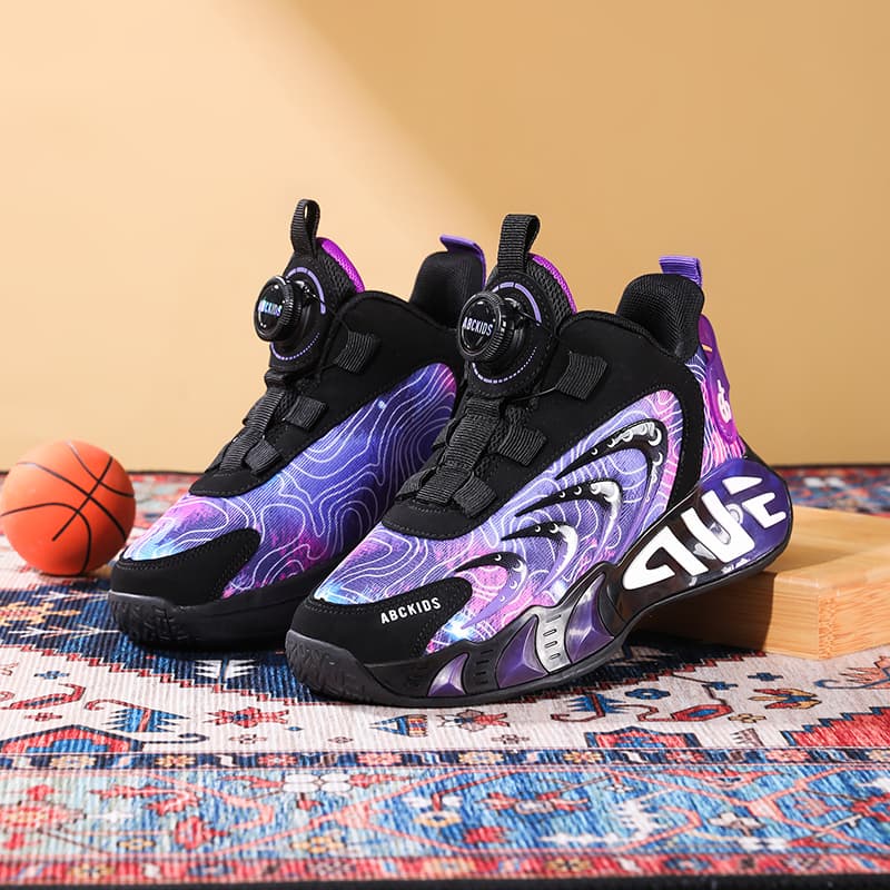 Кроссовки для баскетбола ABC KIDS Нет галстук шнурки удобная поворотная пряжка - изображение 4