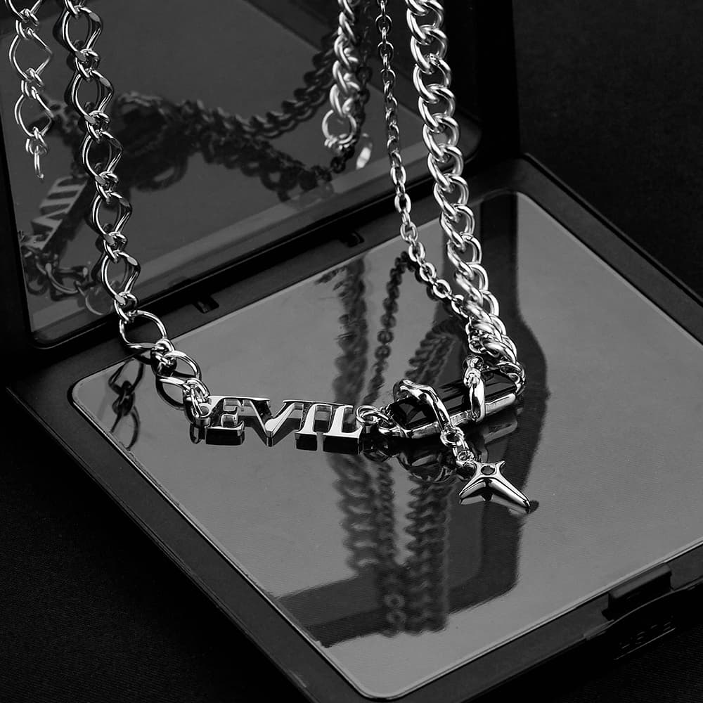 Ожерелье ENFANTIN Титановое стальное ожерелье унисекс - изображение 7