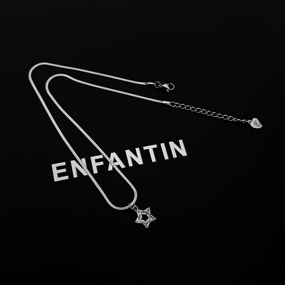 Ожерелье ENFANTIN Титановые стальные цепочки и ожерелья унисекс - изображение 7