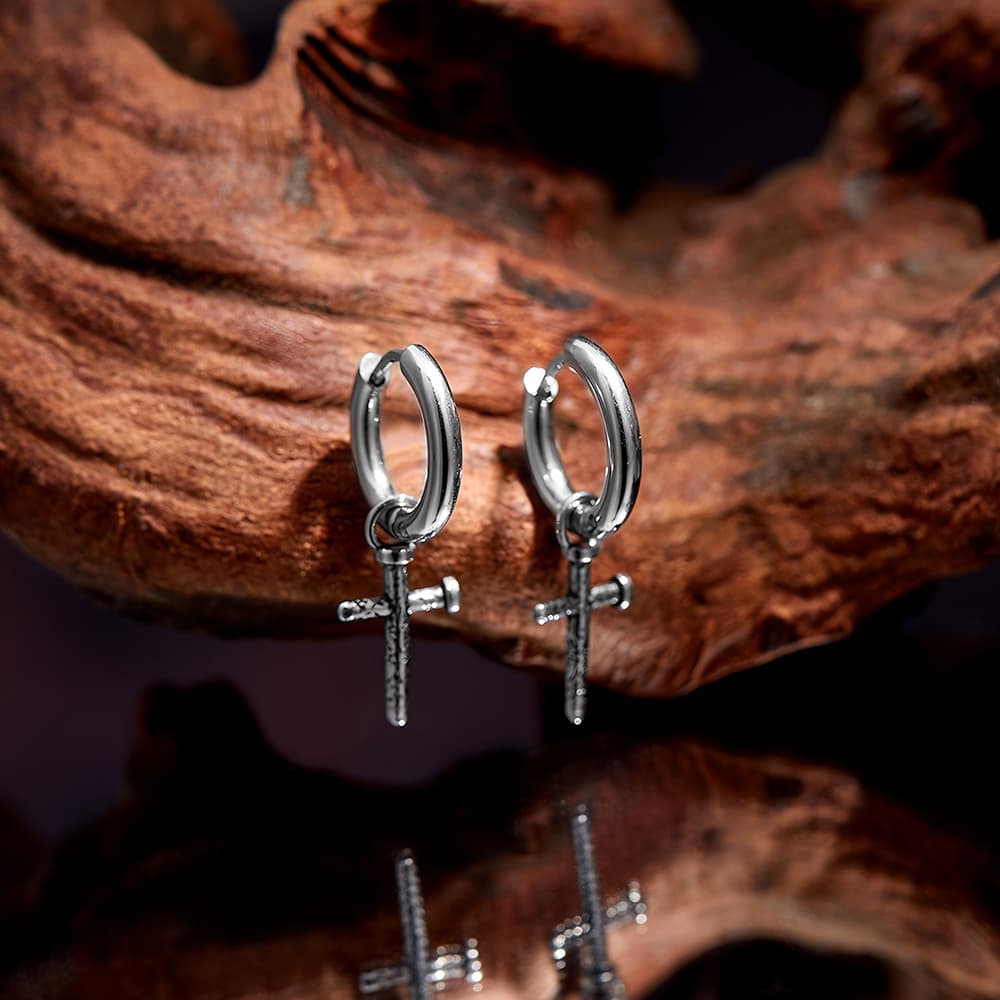 Серьги Серьги ENFANTIN из титанового стального сплава унисекс - изображение 5