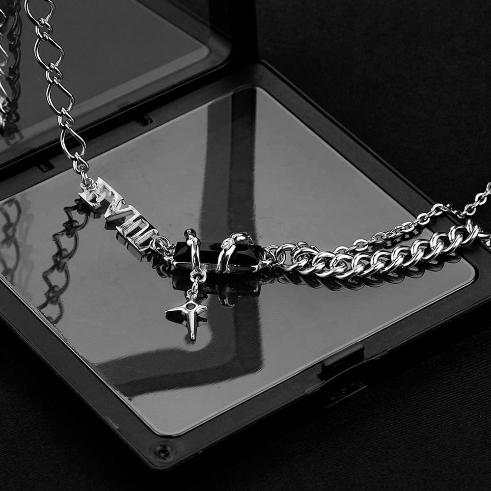 Ожерелье ENFANTIN Титановое стальное ожерелье унисекс - изображение 8