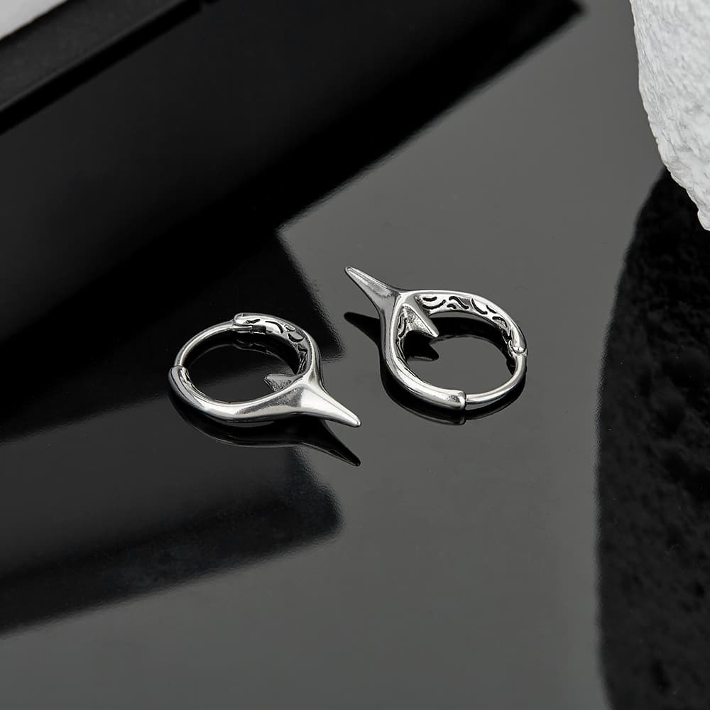 Серьги Серьги ENFANTIN из титанового стального сплава унисекс - изображение 4