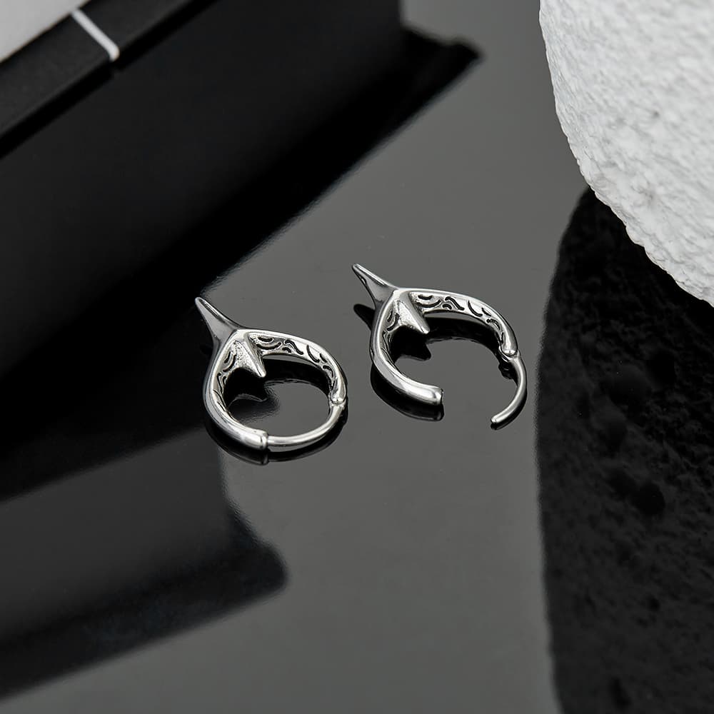 Серьги Серьги ENFANTIN из титанового стального сплава унисекс - изображение 3