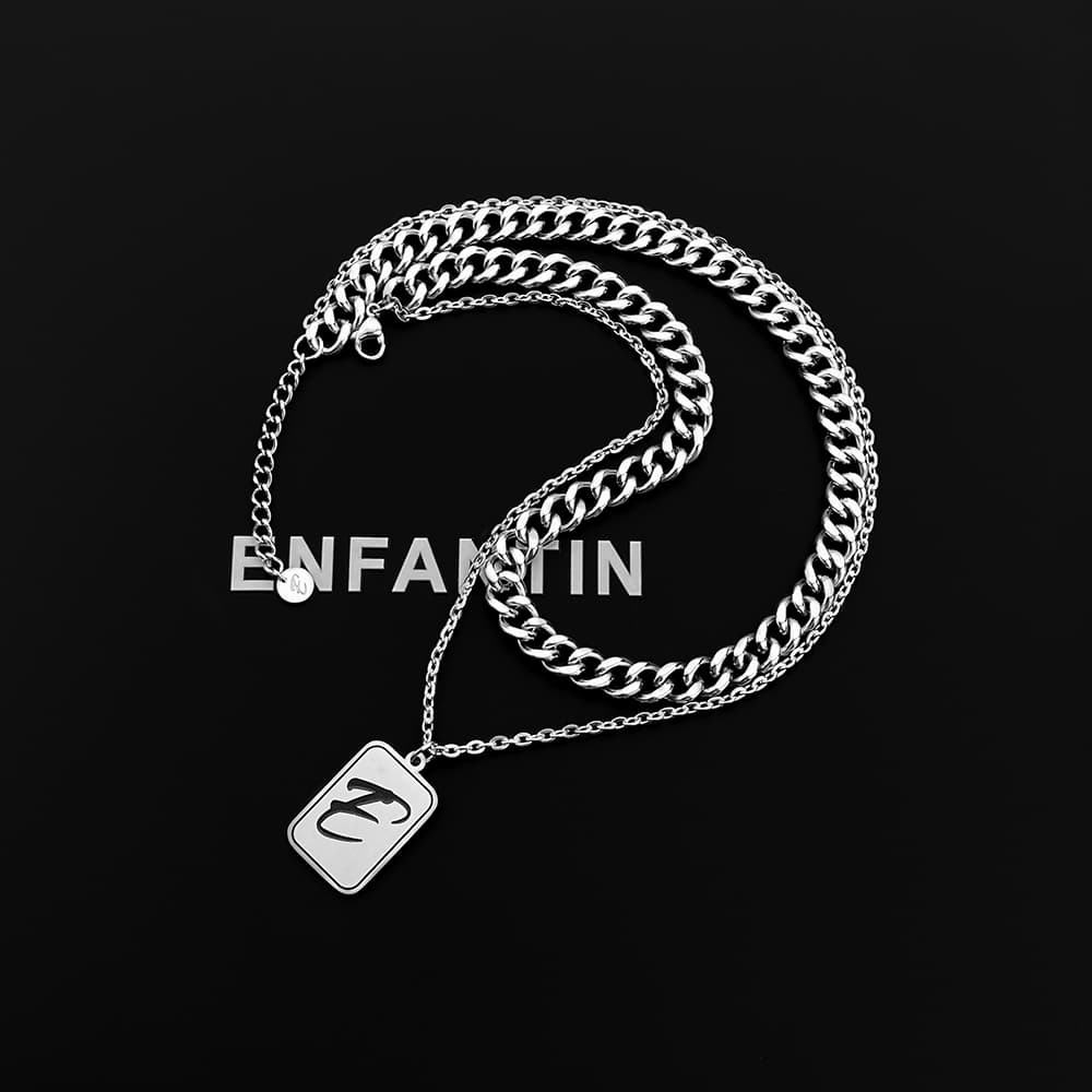 Ожерелье ENFANTIN Титановое стальное ожерелье унисекс - изображение 2