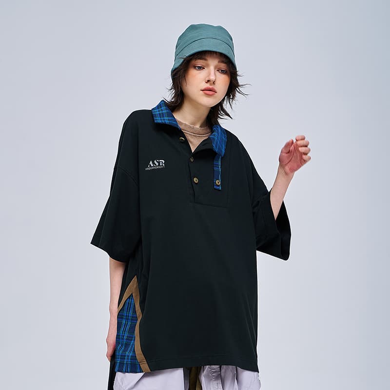 Поло A SQUARE ROOT Polo Shirt Black - изображение 5