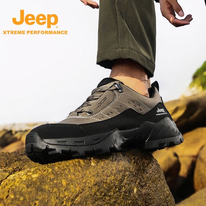 Кроссовки Jeep Текстиль Спилок коровьей кожи Низкий Топ Альпинистская Обувь для Приключений Мужская - изображение 6