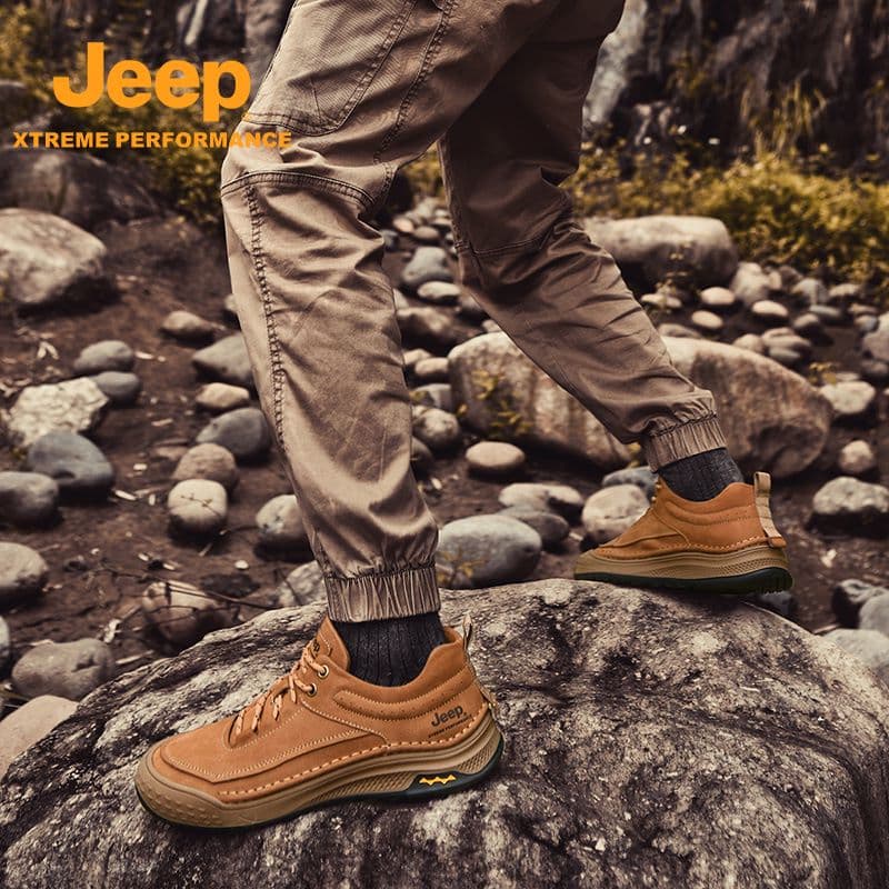 Кроссовки Jeep Лицевая коровья кожа Низкий верх Повседневная обувь Мужская - изображение 6