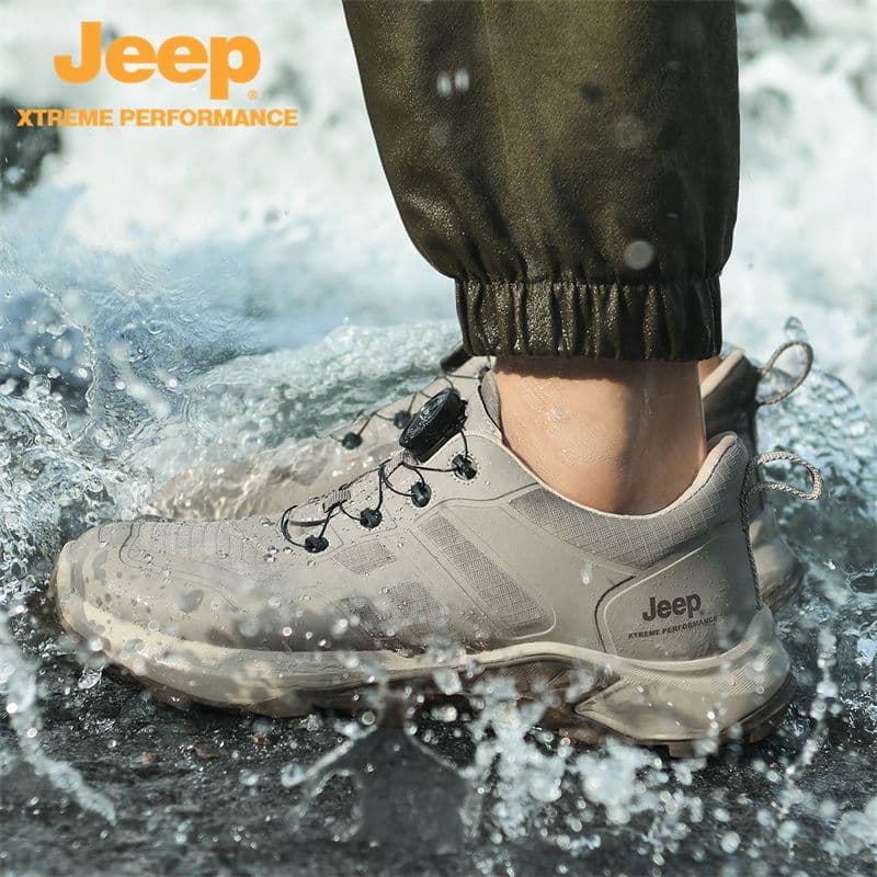 Кроссовки Jeep Износостойкая Водонепроницаемая Противоскользящая Низкий Верх Уличная Обувь Мужская - изображение 18