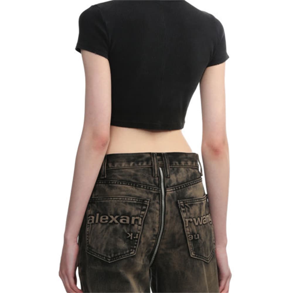 Футболка alexander wang logo T - изображение 2