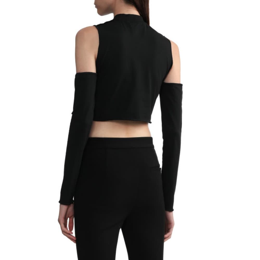 PALM ANGELS Черный Женский Короткий Топ - изображение 4