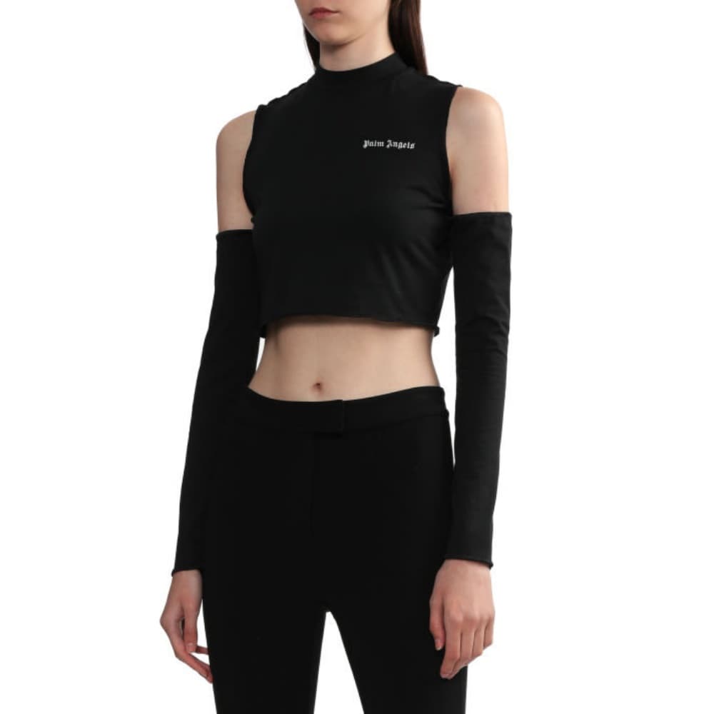 PALM ANGELS Черный Женский Короткий Топ - изображение 3